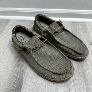 Hey Dude Wally Sox Shoes Mens Size 13 Beige Casual Lightweight Comfort Loafers